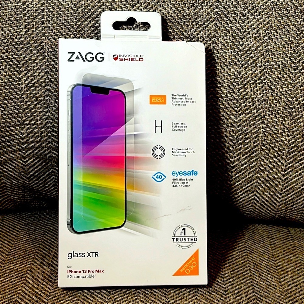 NWT ZAGG Invisible Shield Glass XTR iPhone 13 Pro Max Screen Protector
